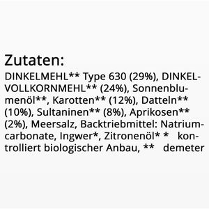 Produktbild für Kekse Sommer Dinkel Rübli demeter, BIO