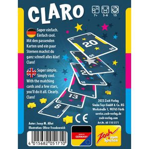 Produktbild für Kartenspiel Zoch 601105171, Claro