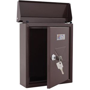 Produktbild für Briefkasten Rottner T04563, Cesena, braun, aus Stahl