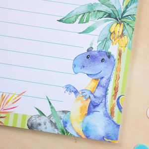 Produktbild für Briefpapier Papierdrachen Dinosaurier, A4
