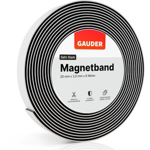 Produktbild für Magnetband Gauder sehr stark, schwarz