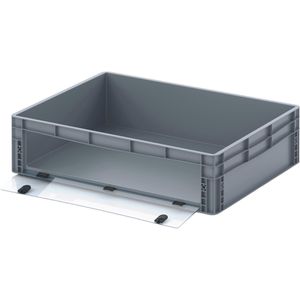 Produktbild für Eurobox AUER EG SKL 86/22 HG, grau, mit Acrylglas-Sichtklappe