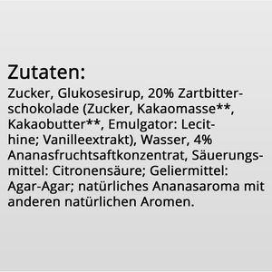Produktbild für Schokofrüchte Edeka Herzstücke Gelee Ananas
