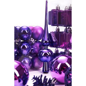 Produktbild für Weihnachtskugeln BRUBAKER 8000.12, lila