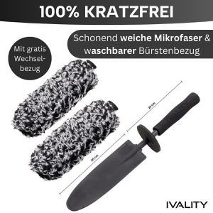 Produktbild für Felgenbürste IVALITY Mikrofaser Professionell