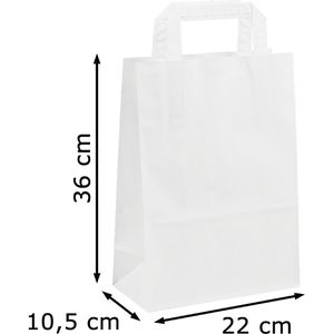 Produktbild für Papiertüten Topcraft weiß