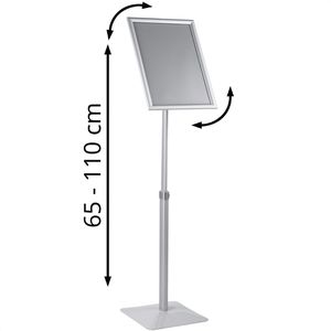 Produktbild für Infoständer Böttcher-AG aus Aluminium, silber, A3