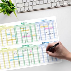 Produktbild für Urlaubsplaner Häfft 10026-0, Rainbow, Jahr 2026