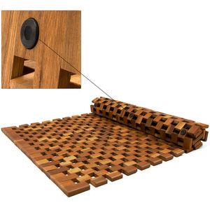 Produktbild für Badematte CASARIA Holz, 50 x 80 cm