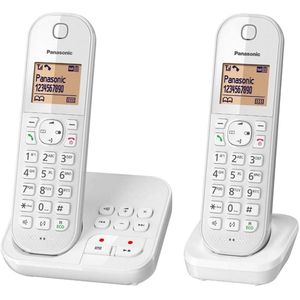 Panasonic Telefon KX-TGC422G, weiß, schnurlos, mit Anrufbeantworter
