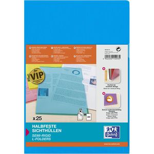 Produktbild für Sichthüllen Oxford 100461011 Premium, blau, A4