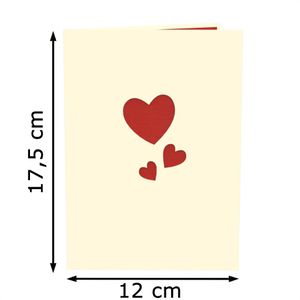 Produktbild für Grußkarten papercrush 3D Herz
