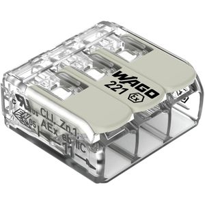 Verbindungsklemme Wago Compact, 221-483, 3 Leiter