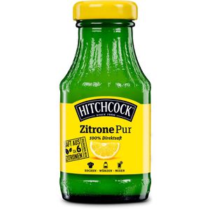 Hitchcock Zitronensaft Zitrone Pur Premium, 100% Direktsaft, 0,2 Liter