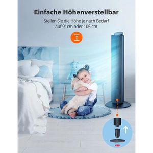 Produktbild für Ventilator TaoTronics TT-TF005, 106cm