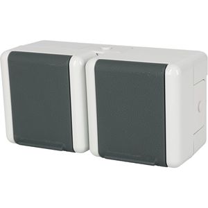 Produktbild für Steckdose Jung 8220 W, WG 800, IP44, Aufputz
