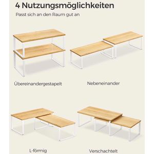 Produktbild für Küchenregal Songmics KCS200W01, braun, 2er Set