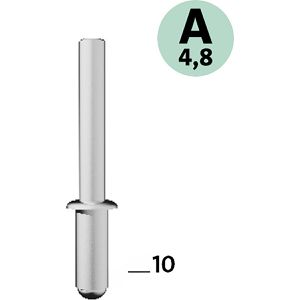 Produktbild für Blindnieten Novus-Tools 045-0094, Aluminium, Set