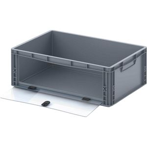 Eurobox AUER EG SKL 64/22 HG, grau, mit Acrylglas-Sichtklappe