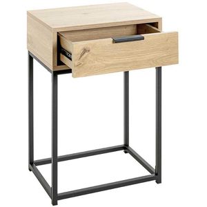 Konsolentisch Haku-Möbel 52483, schwarz / eiche