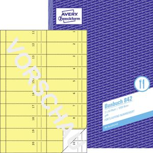 Produktbild für Bonbuch Zweckform 842, fortlaufend nummeriert