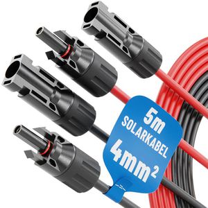 Solarkabel Absina 910002, H1Z2Z2-K, bis 1000 V, 5 m