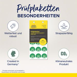Produktbild für Prüfplaketten Zweckform 6975 Geprüft nach DGUV Vo3