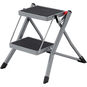 Klapptritt Songmics GSL002GY01, grau, aus Stahl