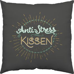 Produktbild für Sofakissen Gruss&amp;Co Anti-Stress Kissen, grün/grau