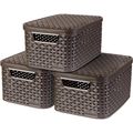 Aufbewahrungsbox Curver Style S 240646, 7L mit Deckel, Kunststoff, 29 x 20 x 14cm, 3 Stück