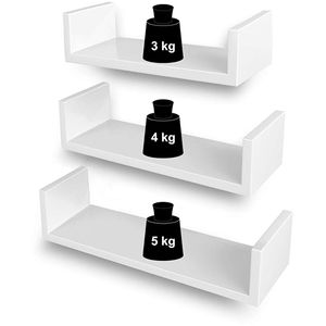 Produktbild für Wandregal Songmics LWS40WT, weiß