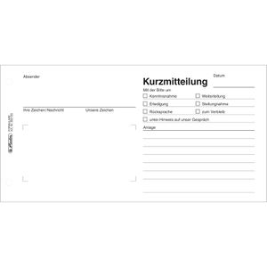 Kurzmitteilungen Herlitz 892109, 210 x 105mm