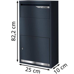 Produktbild für Paketbriefkasten Metzler Avalon 3, anthrazit