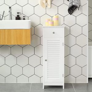Produktbild für Badschrank Vasagle BBC43WT, mit 4 Füßen, weiß