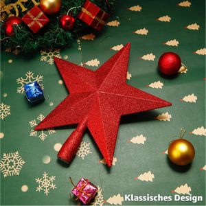 Produktbild für Christbaumspitze TK-Gruppe 98406, glitzernd, rot