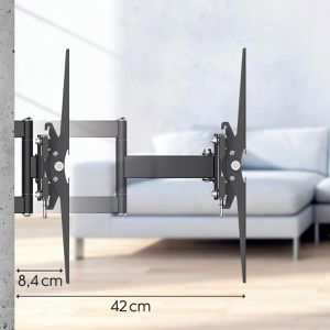 Produktbild für TV-Wandhalterung Hama 220898 Fullmotion, bis 50 kg