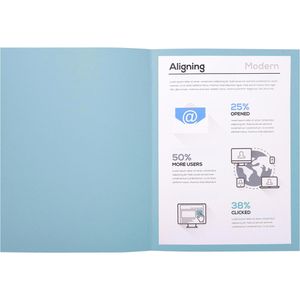 Produktbild für Aktendeckel Exacompta Forever Foldyne A4, hellblau