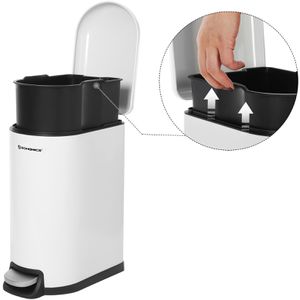 Produktbild für Mülleimer Songmics LTB10WT, weiß