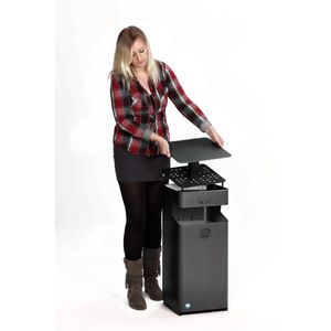 Produktbild für Aschenbecher VAR B35, 21271, eisenglimmer, Outdoor, mit Dach