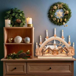 Produktbild für Schwibbogen BRUBAKER 5041, Weihnachtsmarkt