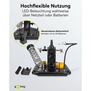 Produktbild für Löthilfe Goobay 45241, mit Lupe