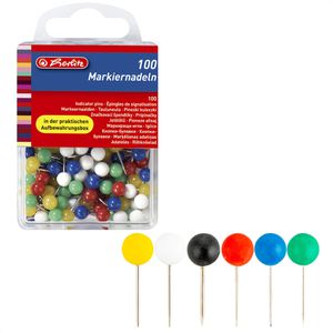 Markierungsnadeln Herlitz 8770356, farbig sortiert