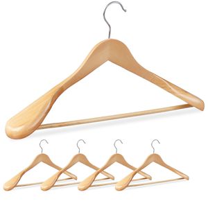 Kleiderbügel Relaxdays 10024659, aus Massivholz