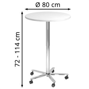 Produktbild für Stehtisch Hammerbacher ST08, weiß