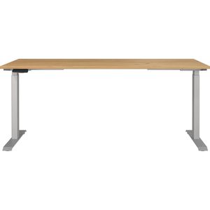 Produktbild für Schreibtisch Germania Mailand, 7909-641, eiche / silber