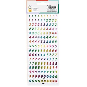 Produktbild für Sticker Folia 17101 Holo-Sticker ABC &amp; 123