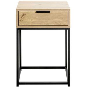 Produktbild für Konsolentisch Haku-Möbel 52483, schwarz / eiche