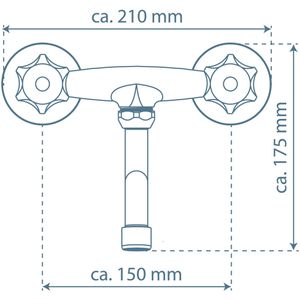 Produktbild für Waschtischarmatur Schütte Brillant, verchromt