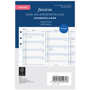 Kalendereinlagen Filofax 26-68245, Jahr 2026