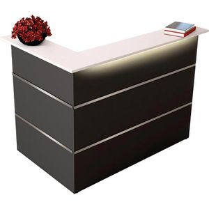 Empfangstheke Kerkmann Atlantis, anthrazit / weiß